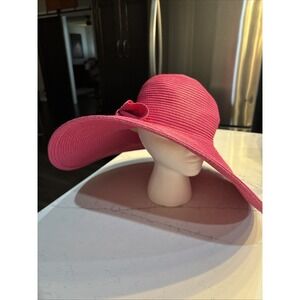Angela & William Women's Beach Derby Fuchsia Pink Derby Wedding Dress Hat
